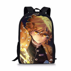 Kimetsu No Yaiba Style Large Schoolbag Waterproof Bagpack
