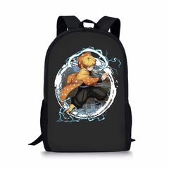 Kimetsu No Yaiba Style Large Schoolbag Waterproof Bagpack