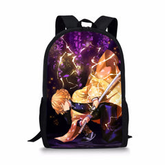 Kimetsu No Yaiba Style Large Schoolbag Waterproof Bagpack