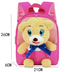 Nylon Cartoon Children's Plush Backpack Lightweight Waterproof Schoolbag