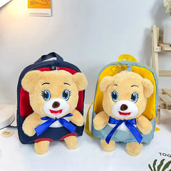 Nylon Cartoon Children's Plush Backpack Lightweight Waterproof Schoolbag