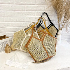 Knitting Shoulder Bag Women Purse Handbag Tote Bag