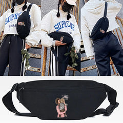 Child Print Waist Bag Sports Men Women Running Chest Pouch Mobile Phone Bag
