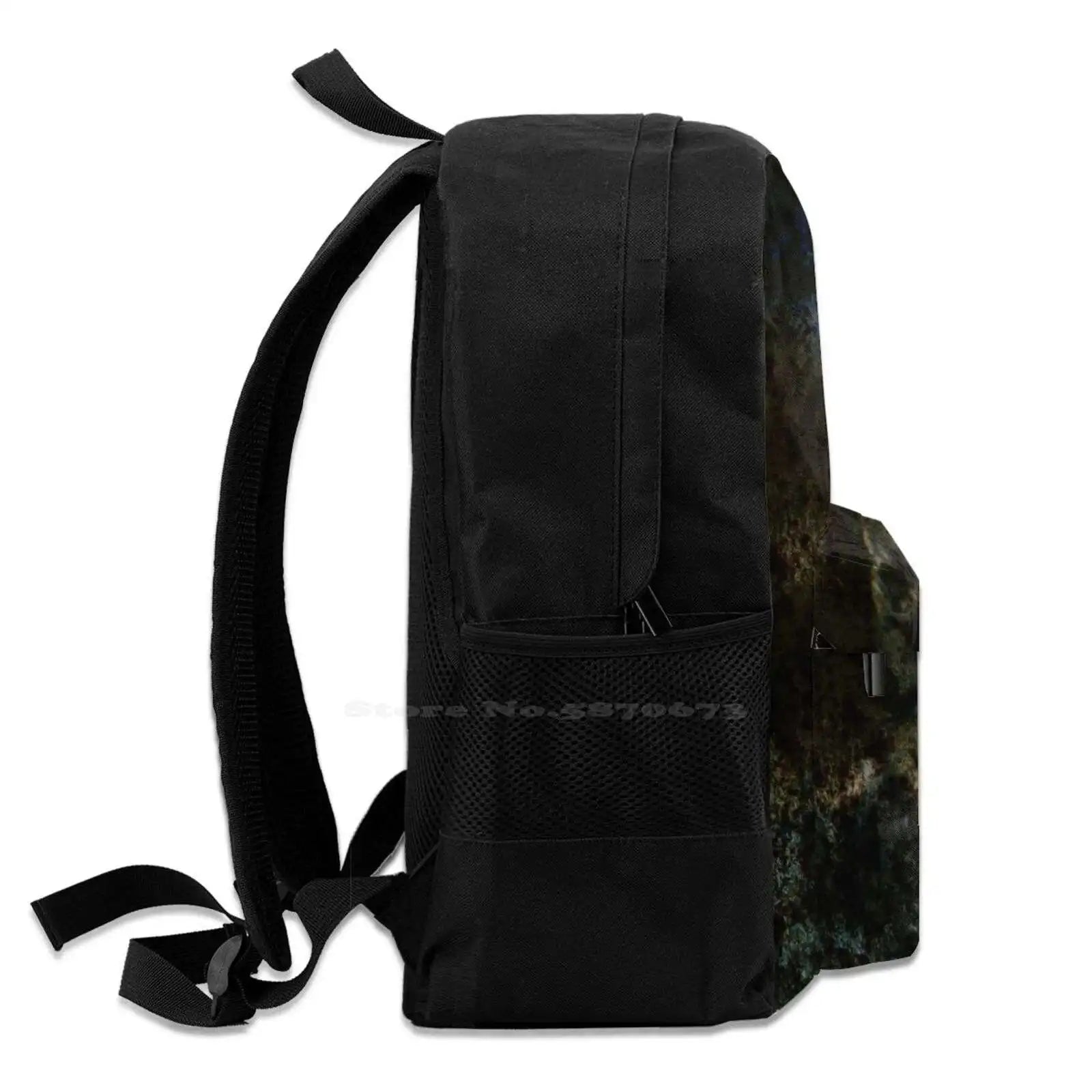 Kitten With Flower Portrait Bags Travel Laptop Backpack Kitty Cat