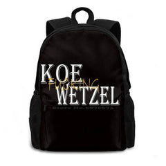 Koe Wetzel For President Travel Laptop Bagpack Bags