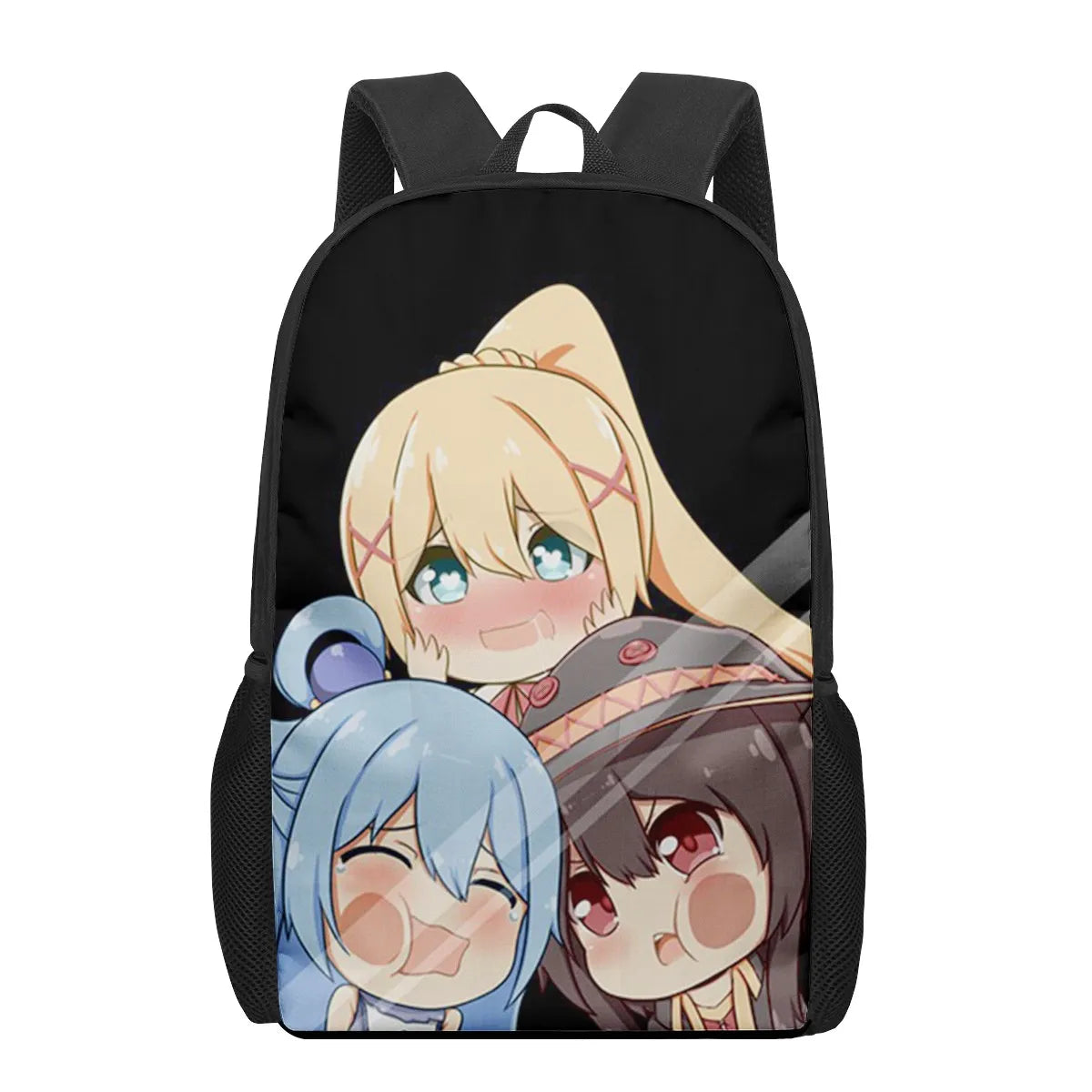 Konosuba Aqua Anime Print Men Backpack School Bags for Teenage