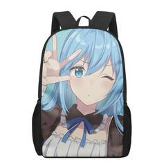 Konosuba Aqua Anime Print Men Backpack School Bags for Teenage