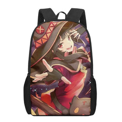 Konosuba Megumin Anime 3D Pattern School Bag for Children Girls Boys