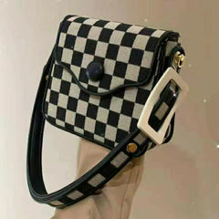 Korea Autumn Winter Lattice Chain Shoulder Bag Personalized Handbag
