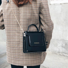 Korea Crossbody Bags Women PU Leather Shoulder Handbag Small Square Women Bag