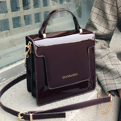 Korea Crossbody Bags Women PU Leather Shoulder Handbag Small Square Women Bag