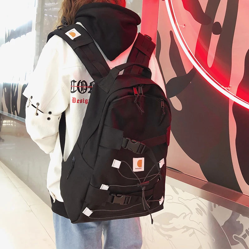 Korea Harajuku Japanese Backpack High Street Zipper Casual Female