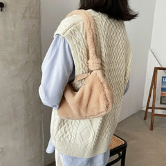 Autumn Plush Mini Bag Women's Messenger Handbag