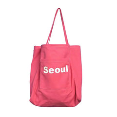 Canvas Shoulder Bag Large-capacity Tote Handbag
