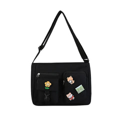 Canvas Shoulder Crossbody Bags for Women Large Satchel Messenger Handbag