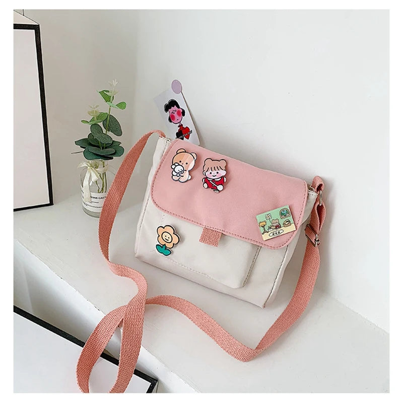 Harajuku Messenger Bag Soft Girl Heart Student Shoulder Bag