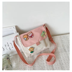 Harajuku Messenger Bag Soft Girl Heart Student Shoulder Bag