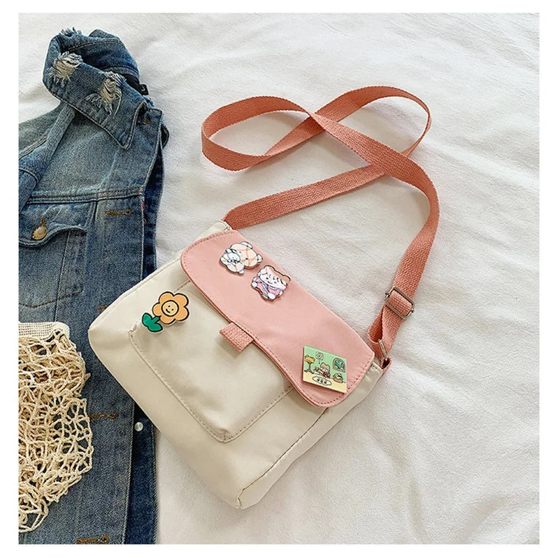 Harajuku Messenger Bag Soft Girl Heart Student Shoulder Bag