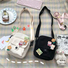 Youth Girls Crossbody Bag Harajuku Cartoon Shoulder Purse