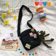 Youth Girls Crossbody Bag Harajuku Cartoon Shoulder Purse
