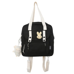 Nylon Shoulder Backpack Schoolbag Multi-function Travel Totes Bags