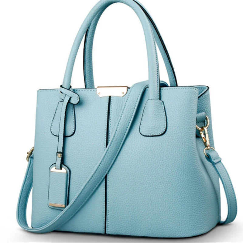 Women Shoulder Messenger Bag Ladies Handbag PU Leather Crossbody Bag Tassel Zip