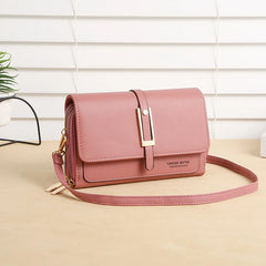 Women's Shoulder Bag with Metal Decoration