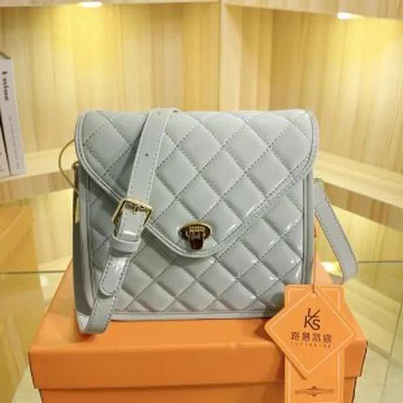 Small Square Bag Women's Leather Shoulder Crossbody Bag