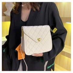 Small Square Bag Women's Leather Shoulder Crossbody Bag