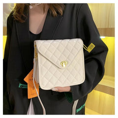 Small Square Bag Women's Leather Shoulder Crossbody Bag
