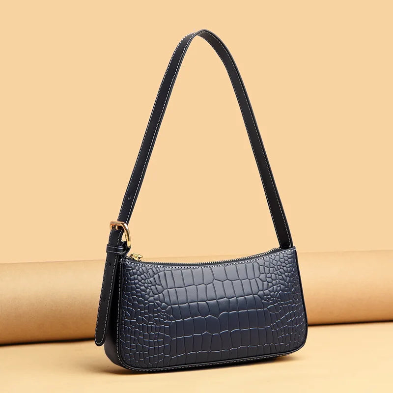 Leather Hobo Tote Messenger Bag for Women