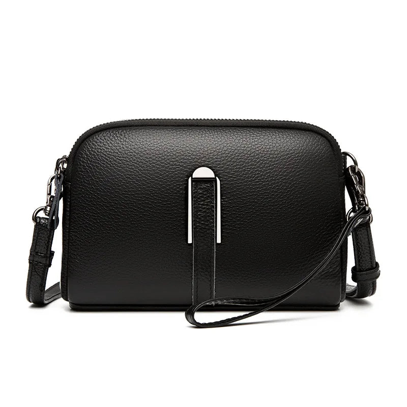 Women's Leather Casual Clutch Shoulder Messenger Bag