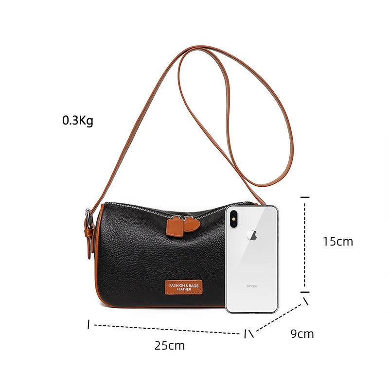 Women's Leather Sling Purse Vintage Messenger Shoulder Bag