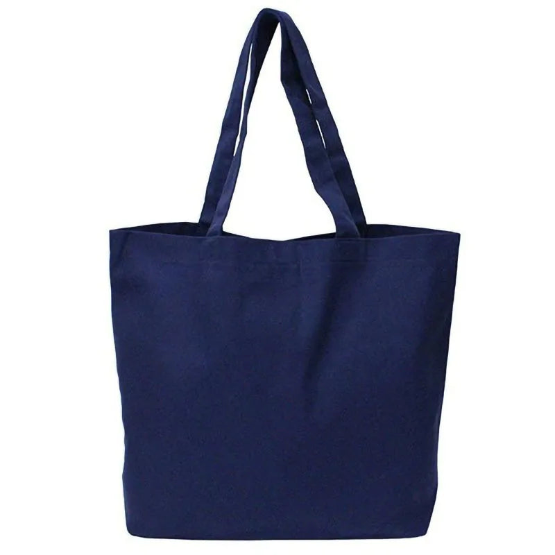 Fox Print Canvas Tote Bag Women Shoulder Handbag Large Shopping Bag