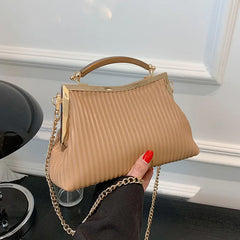 Japanese Cloud Bag High Leather Women Shoulder Crossbody Handbag Purse