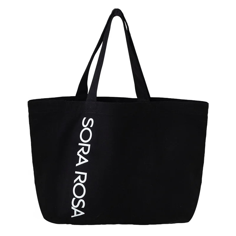 Large-Capacity One-Shoulder Women's Bag Solid Japanese Canvas Bag
