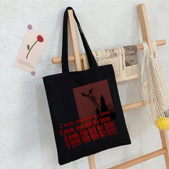 Dark Canvas Gothic Shopper Bag Harajuku Shoulder Handbag