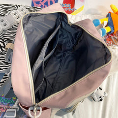 Multifunctional Backpack Teen Girl Cow Travel Bag Small School Bags