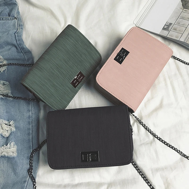 Small Square Chain Messenger Bag Tote Handbag