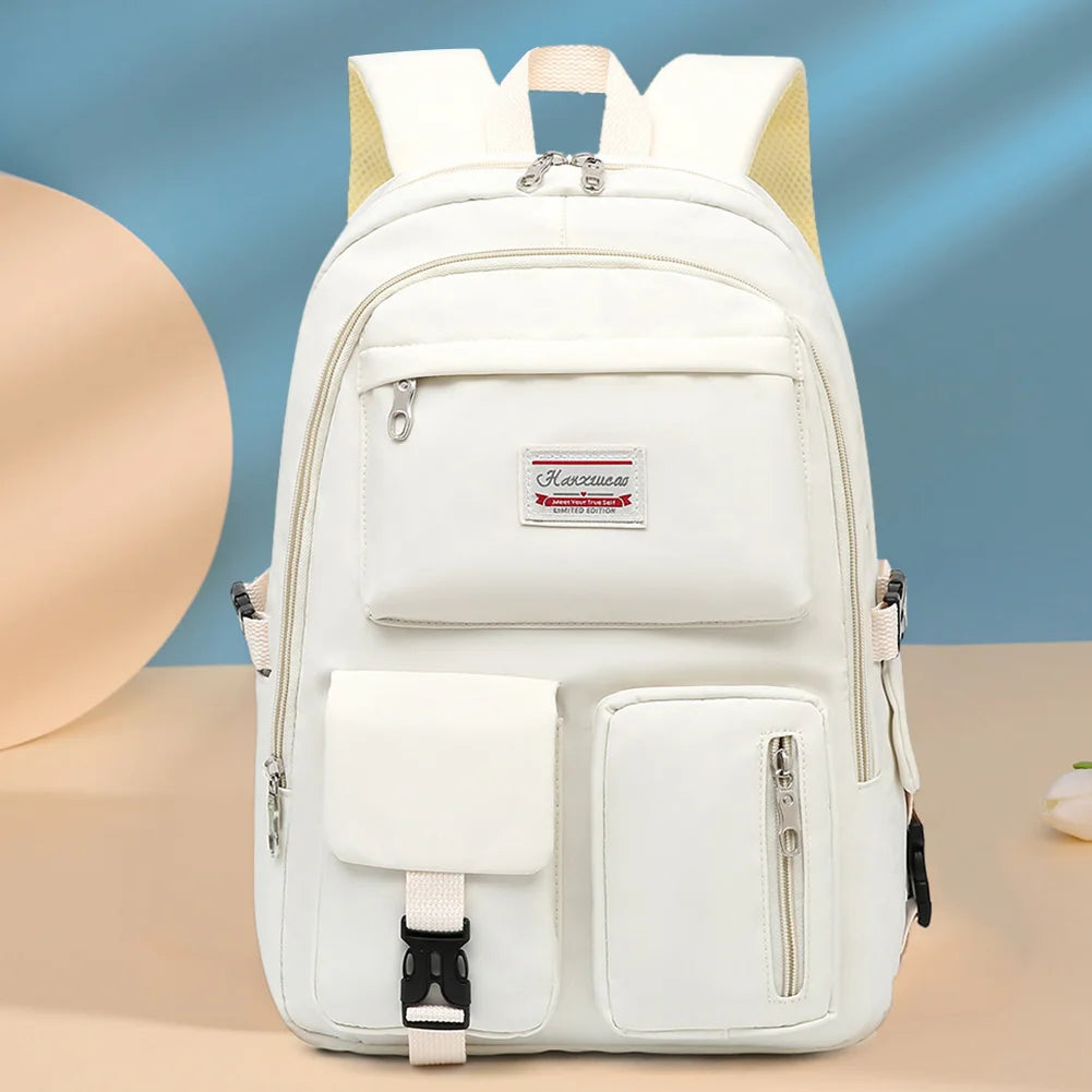 Nylon School Backpack Reflective School Bags for Girl Princess Waterproof Bag
