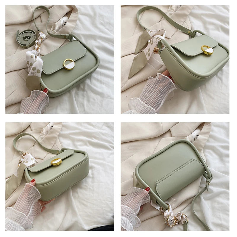 Women's Pu Leather Crossbody Bag Small Phone Handbag