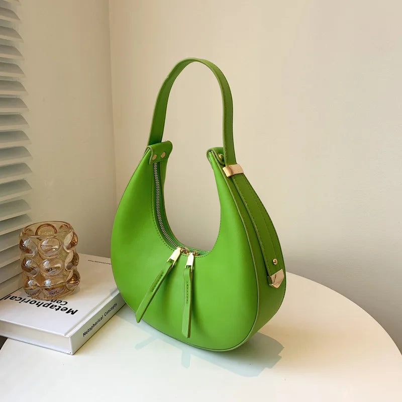 Retro Crescent Bag For Women Handbag Shoulder Bag