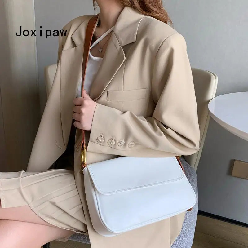 Vintage Crossbody Bag for Women Large Capacity Flap Bag