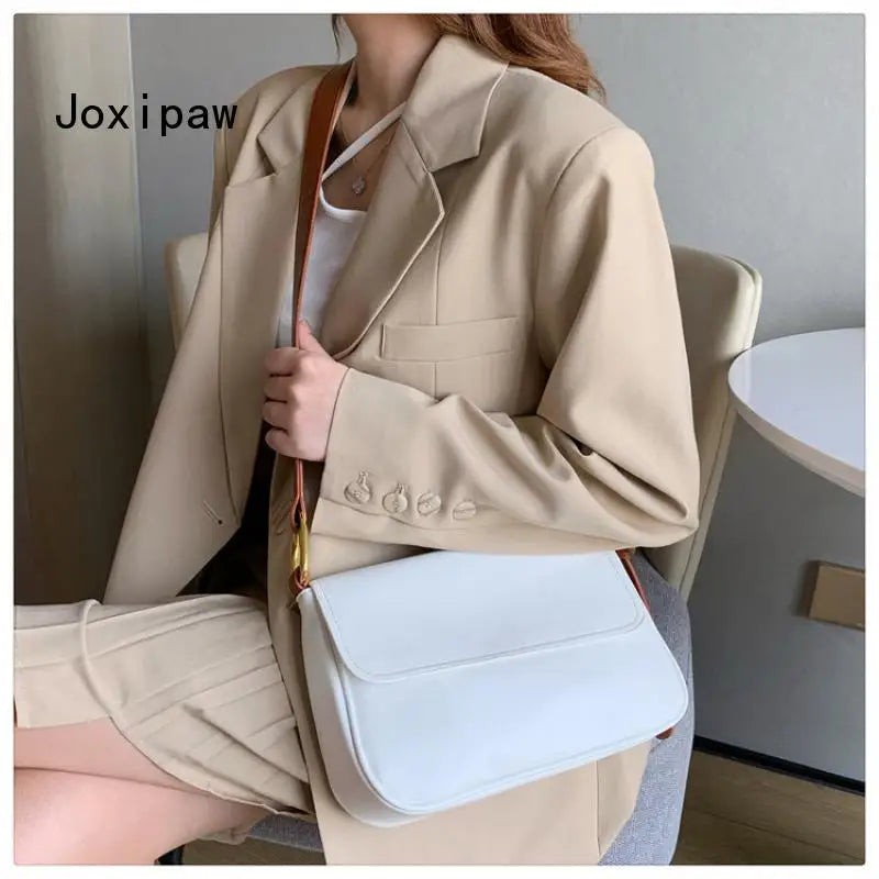 Vintage Crossbody Bag for Women Large Capacity Flap Bag