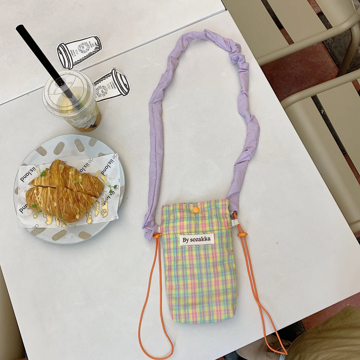 Plaid Crossbody Handbag Small Shoulder Bag