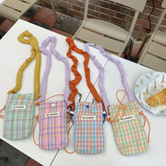 Plaid Crossbody Handbag Small Shoulder Bag