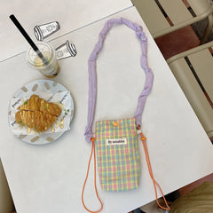 Plaid Crossbody Handbag Small Shoulder Bag