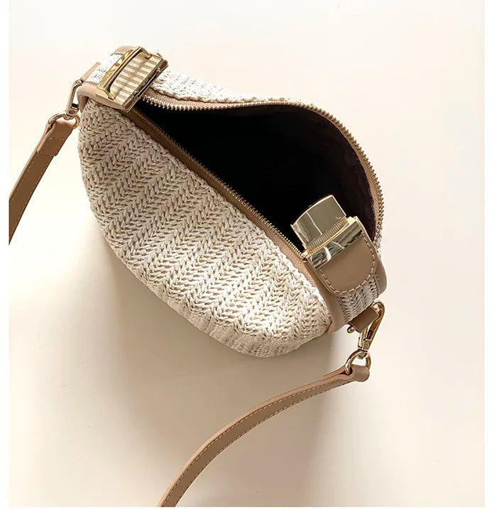 Straw Handbag for Women Shoulder Bags Small Bohemian Woven Beach Bags