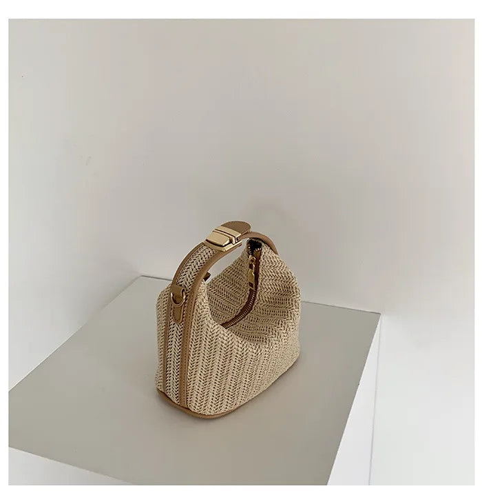 Straw Handbag for Women Shoulder Bags Small Bohemian Woven Beach Bags