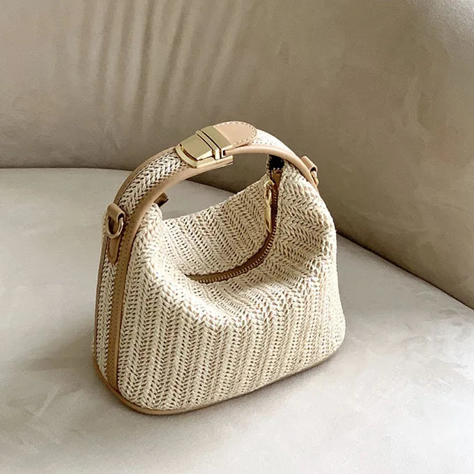 Straw Handbag for Women Shoulder Bags Small Bohemian Woven Beach Bags